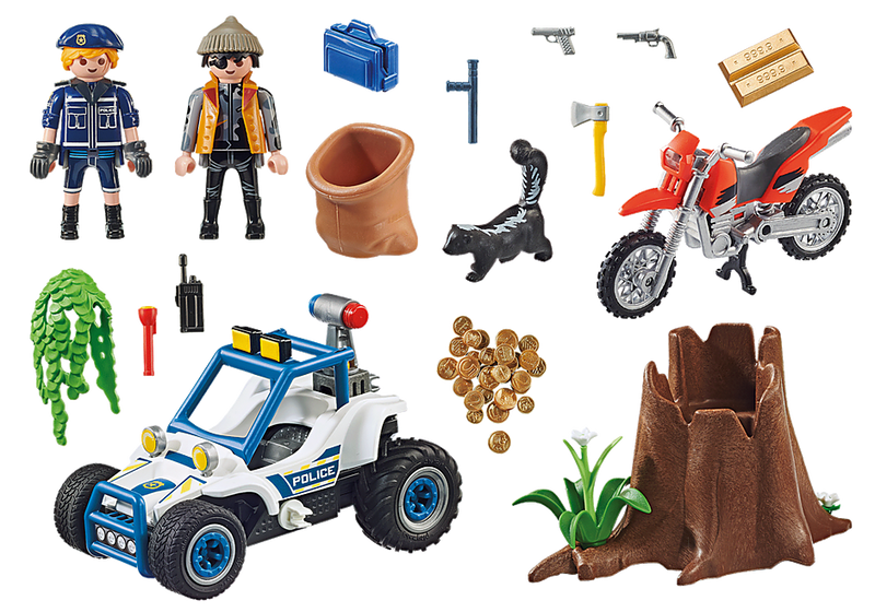 Playmobil Police Off-Road Car with Jewel Thief (70570)