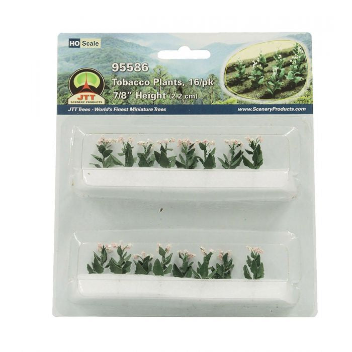 JTT Scenery HO-Scale Tobacco Plants – 16 Pieces, 7/8" Tall – Model Railroad Scenery