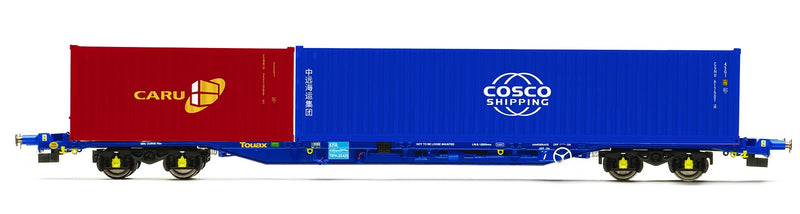 Hornby Touax, KFA, Container Wagon with 1 x 20' & 1 x 40' Containers - Era 11 2022 Catalogue (R60132)
