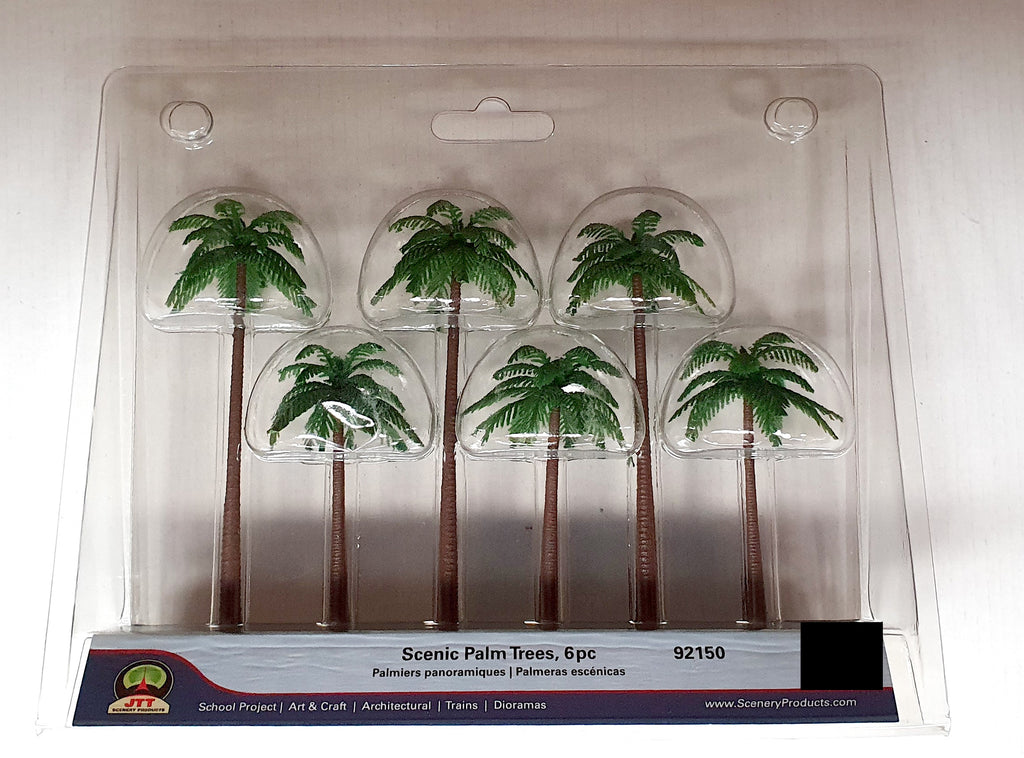 JTT Scenery Scenic Palm Trees 3" 5" (6 Pieces) (92150) Extreme Hobbies