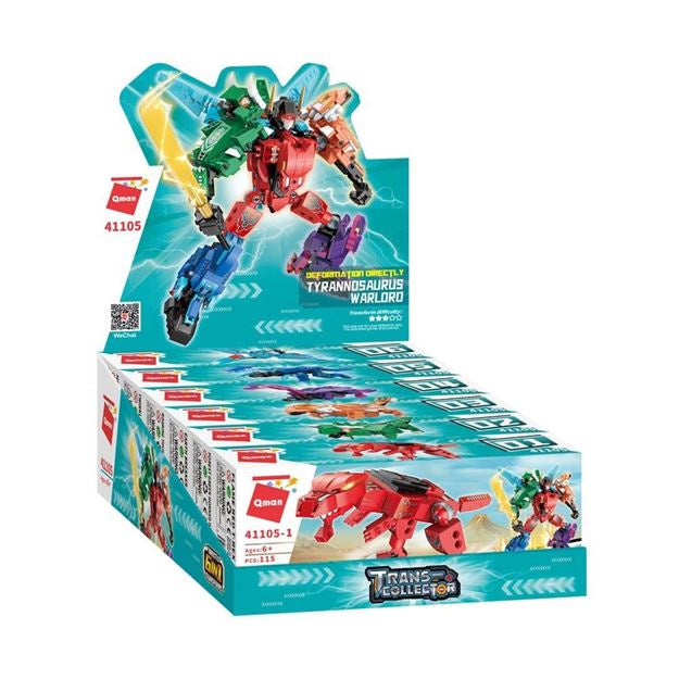 Qman Tyrannosaurus Warlord- Flame Red T-Rex 1/6