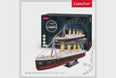 3D Puzzle: Titanic (Large) w/ LED Lights (266pc)
