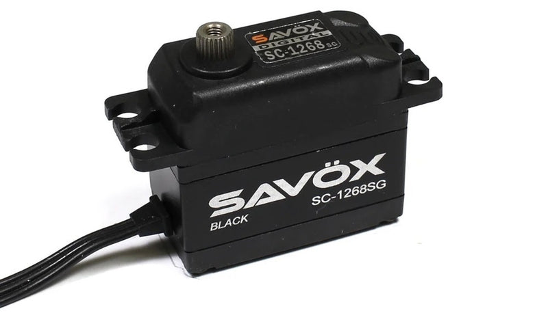 Savox SC-1268SG-HV-BLACK HV High Torque Steel Gear Servo 26kg 0.11 sec