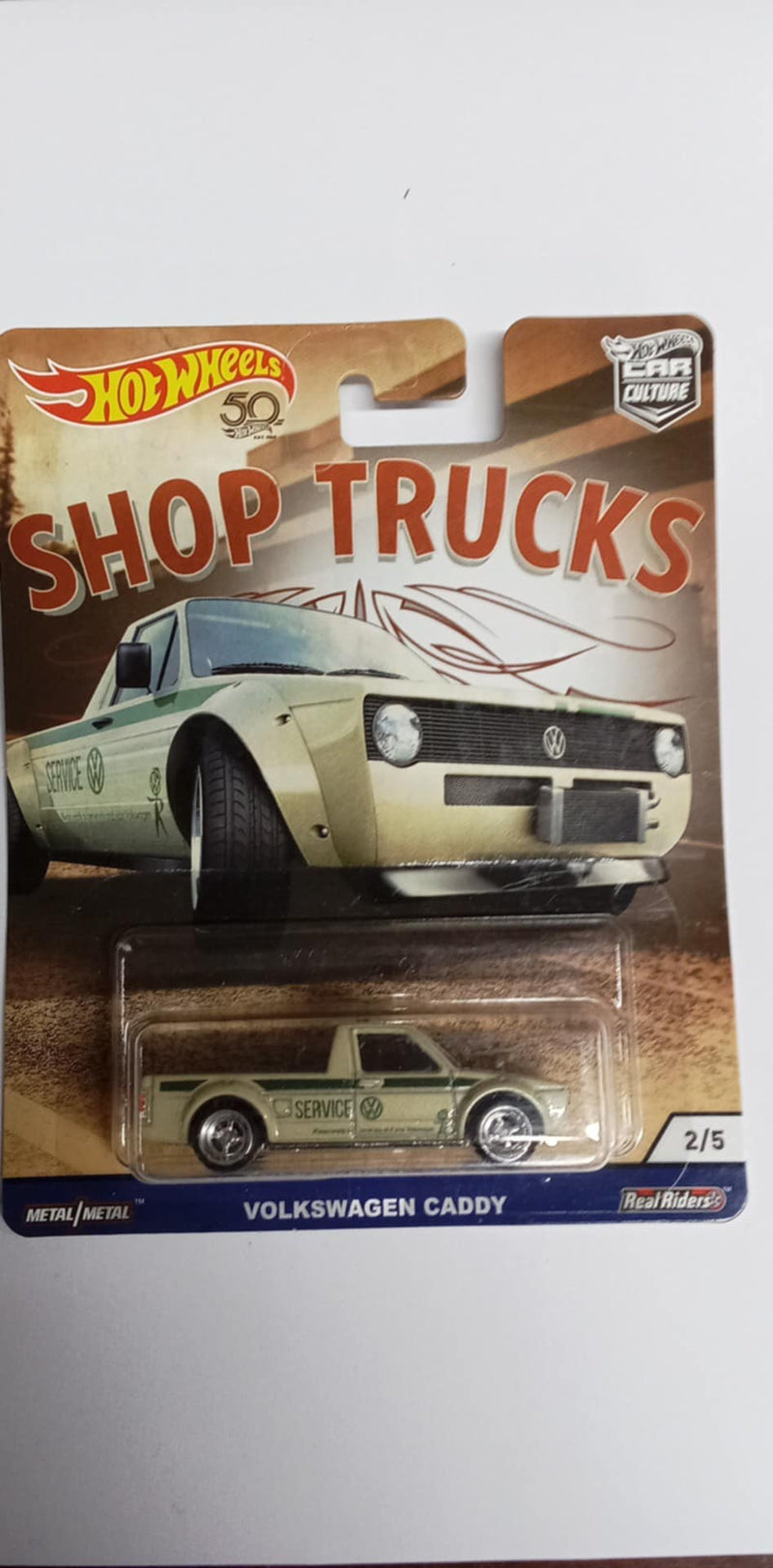 2018 Hot Wheels Car Culture Shop Trucks Volkswagen Caddy 2/5 (FLC21)