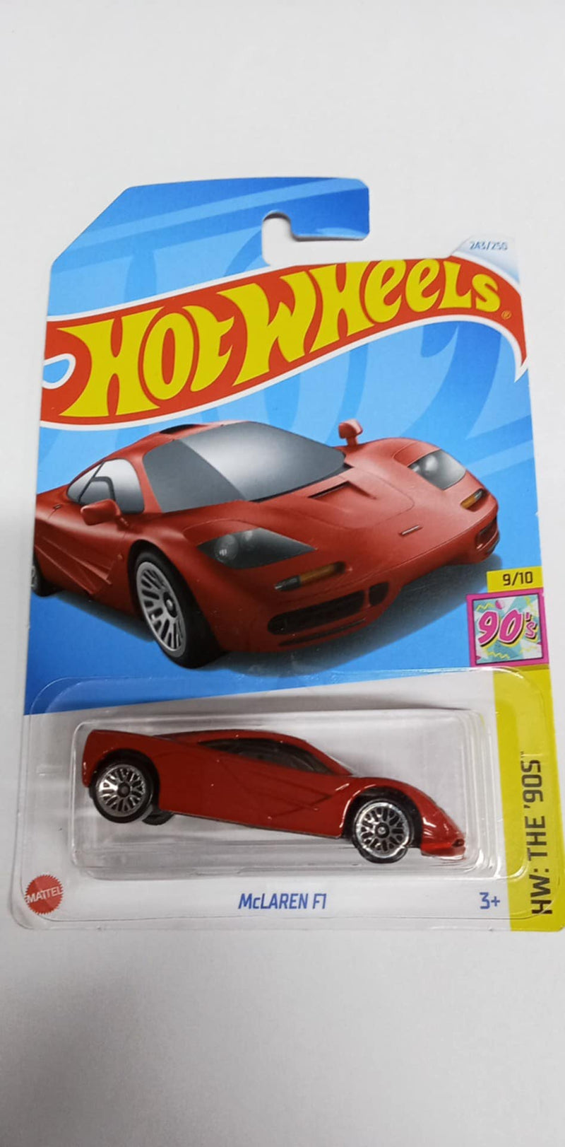 2024 Hot Wheels #243 - McLaren F1 Red HW The 90's #9 (HTB11)