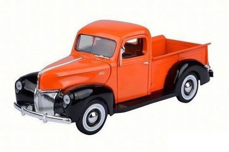 MotorMax -1940 Ford Pickup, orange a black, 1940- 1/18 (73170)