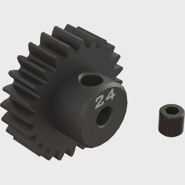 ARRMA RC ARA311086 24T 0.8Mod 1/8" Bore CNC Steel Pinion Gear