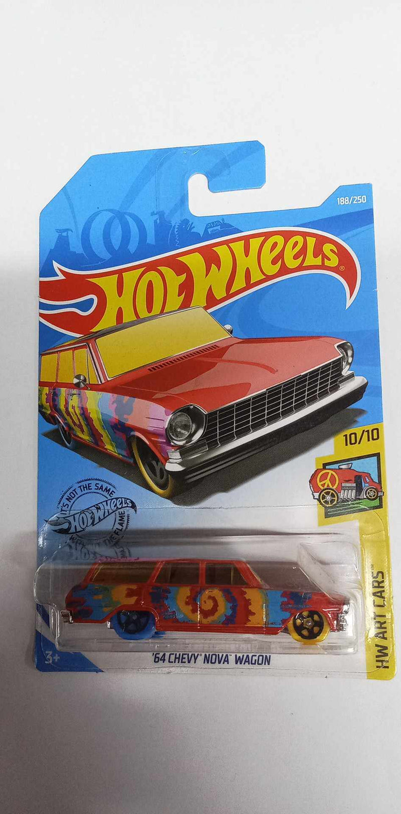 2019 Hot Wheels -HW Art Cars 10/10 '64 Chevy Nova Wagon #188/250