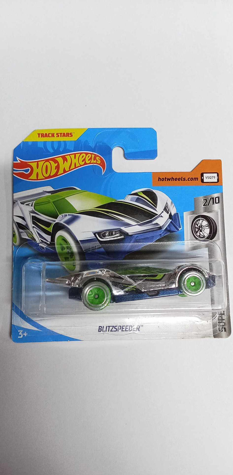 2018 Hot Wheels BLITZSPEEDER #35- Super Chromes 2/10 SHORT CARD