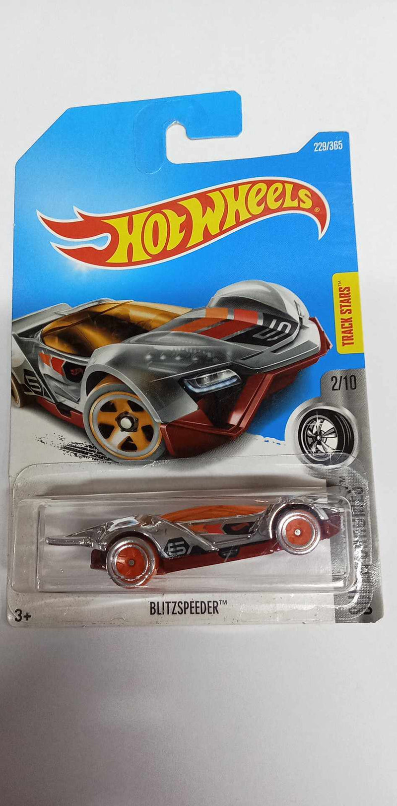 2017 Hot Wheels #229 SUPER CHROMES 2/10 BLITZSPEEDER (DTY15