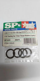 Tamiya - Touring Car 17mm Thrust Washer x4- SP-645 (50645)