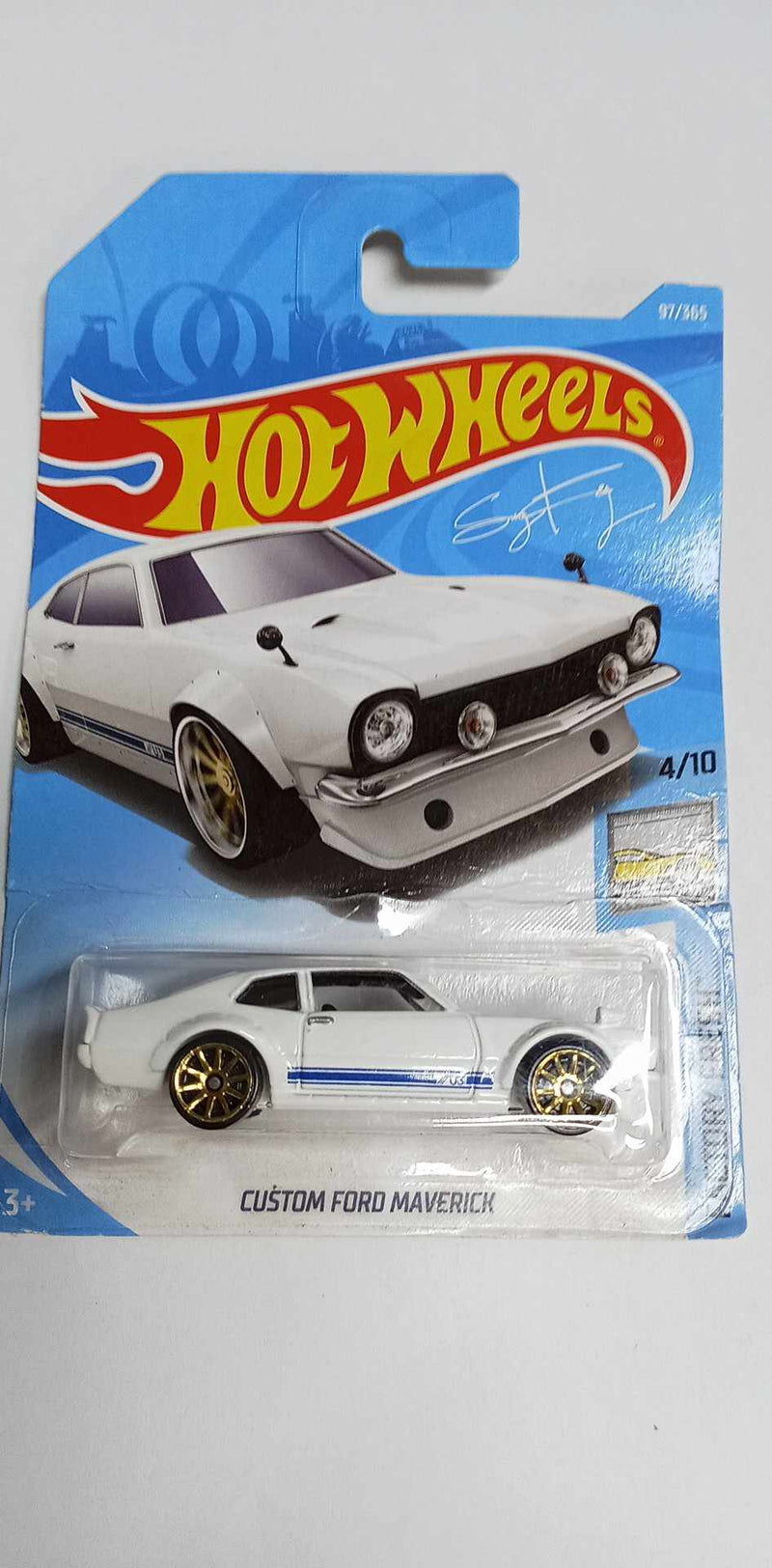 Hot Wheels  CUSTOM FORD MAVERICK -  FACTORY FRESH-4/10---97/365  (FJV52)