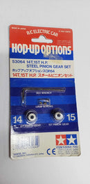 TAMIYA -HOP-UP OPTIONS - 14T / 15T HP Steel Pinion Gear Set - (53064)