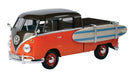 MotorMax -Volkswagen VW Type 2 T1 Pick up with surfboard - 1:24 (79560)