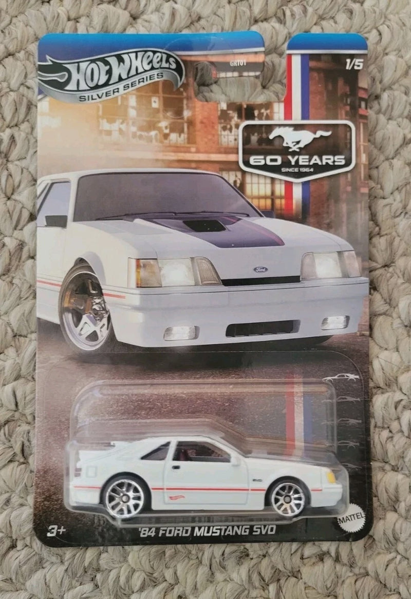 2025 Hot Wheels Silver Series ‘84 Ford Mustang SVO Fox Body 60 Years Since 1964