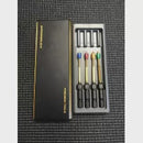 Arrowmax - Power Tool Tip Set 4 Pieces Metric 1.5, 2, 2.5, 3mm With Alu Case Black Golden
