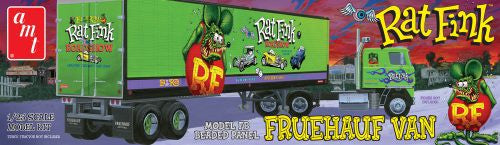 AMT 1/25 FRUEHAUF BEADED VAN TRAILER HAULER - RAT FINK 1:25 SCALE MODEL KIT (AMT 1292)