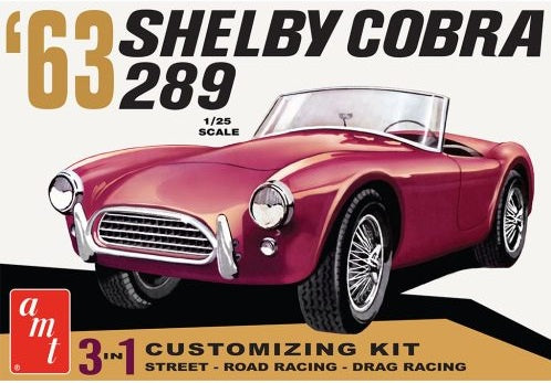 AMT 1/25 SHELBY COBRA 289 1:25 SCALE MODEL KIT (AMT 1319)