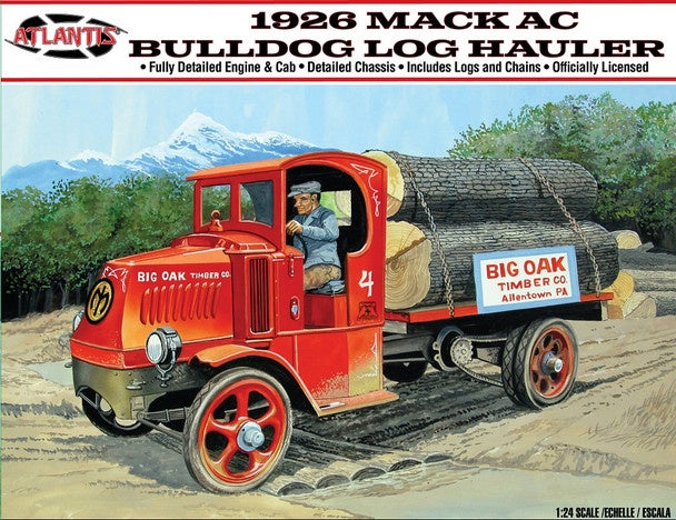 Atlantis Models 1/24 1926 MACK AC Bulldog Logging Truck (ATL AMCM2401)