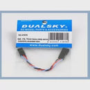 Dualsky Servo Extension Lead, 75mm, Heavy Duty Twisted suit JR, Futaba, Hitec With Saftey Clip, SE-75