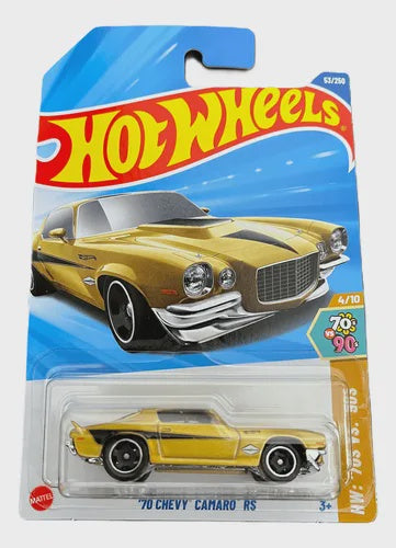 hot wheels 70 chevy camaro rs