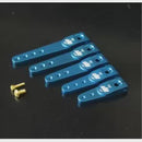 SA-1.25 Blue, 25T, CNC Alloy 1.25 Inch (31.75mm) half/single servo arm/horn by Dual Sky