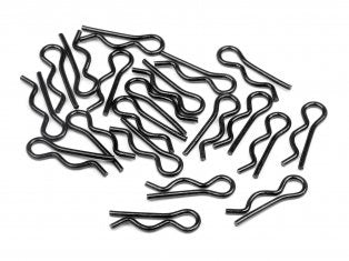 HPI Racing Part BODY PIN (4mm/BLACK/SMALL/20pcs) (HP 6121)