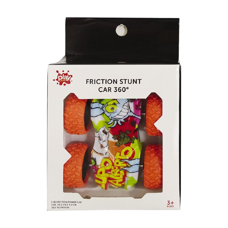 Play Studio Friction Stunt Car 360 Rotate Assorted