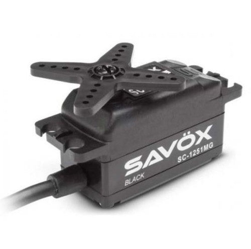 Savox SC-1251MG Black LOW Profile Metal Gear Digital Servo 9kg 0.09 sec