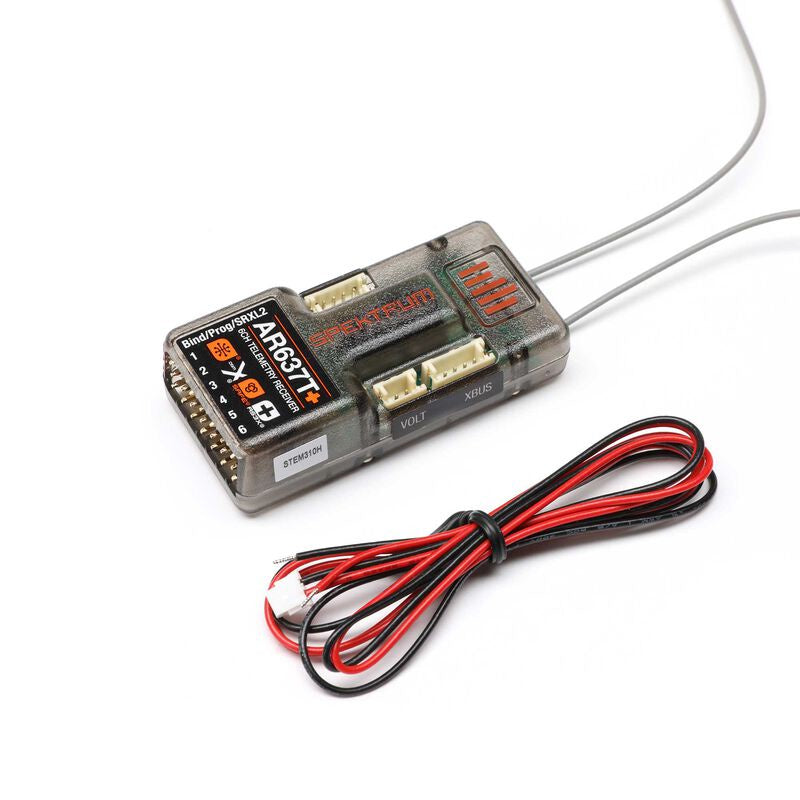 Spektrum (AR637T) (Spm-1032)+ 6 Channel AS3X+ & SAFE Telemetry Receiver (Replaces SPMAR637T)