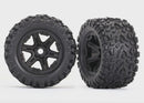 Traxxas - Black Wheels Talon Ext Tires (2) (TRX8672)