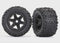 Traxxas - Black Wheels Talon Ext Tires (2) (TRX8672)