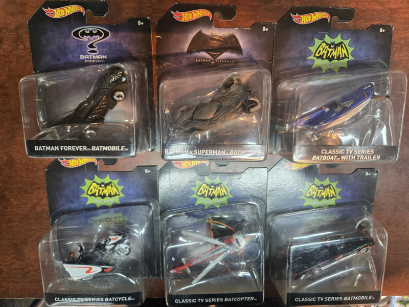 Hot Wheels Batman Classic TV Series 2015 full set of 6