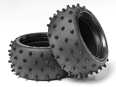 Tamiya  - Tires (2pcs) Wide Stud Spike Tyres OP-59  (53059)