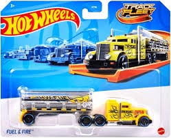 hot wheels track fleet fuel & fire