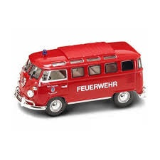 Road Signature 1/43 1962 Volkswagen Microbus Fire Version Red