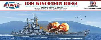 Atlantis 1/600 USS Wisconsin BB64 BShip