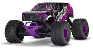 Arrma 1/10 GORGON 2WD RTR Brushed Monster Truck GunMetal purple