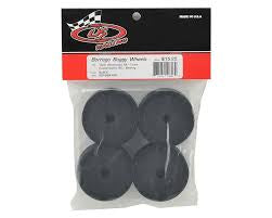 DE Racing "Borrego" 2.2 1/10 Buggy Front Wheels (4) (B4) (Black) (Bearing)