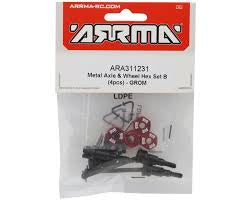 Arrma Mojave Grom Metal Axle & Wheel Hex Set B (4) [ARA311231]
