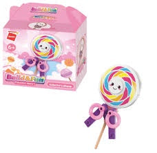 doughnut qman build and fun sweetie story- colorful lollipop