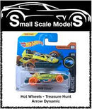 HOT WHEELS Arrow Dynamic Yellow Treasure Hunt TH X-Raycers-short card