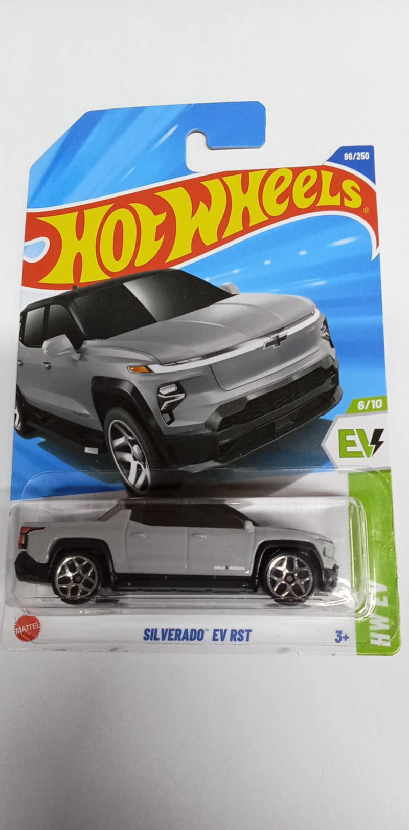 2025 HOT WHEELS SILVERADO EV RST SLATE  86/250- HW EV (HYX30)
