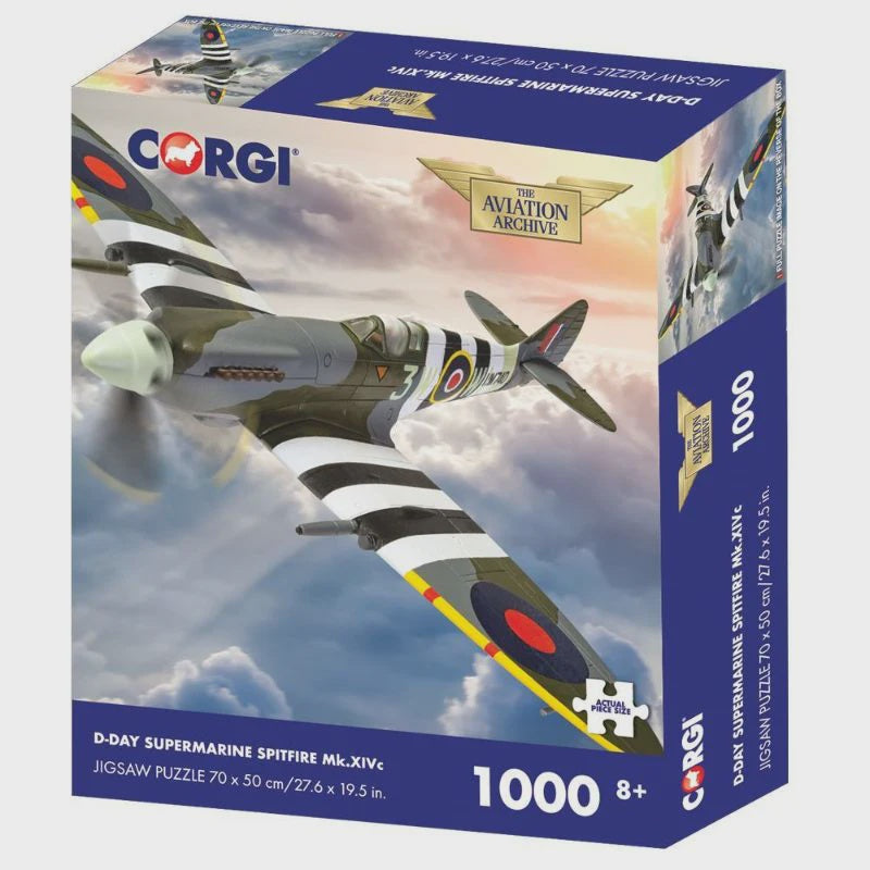 Corgi Puzzle - Corgi Collection 1000pc (D-Day Supermarine Spitfire Mk.XIVc)