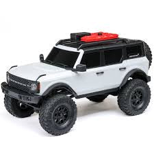 1/24 SCX24 Ford Bronco 4X4 RTR Brushed Rock Crawler (Battery & Charger Included), White by Axial