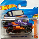 hot wheels mercedes-benz unimog 1300L purple short card