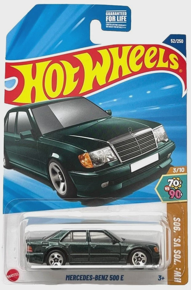 HOT WHEELS MERCEDES-BENZ 500 E HW 70s VS 90s