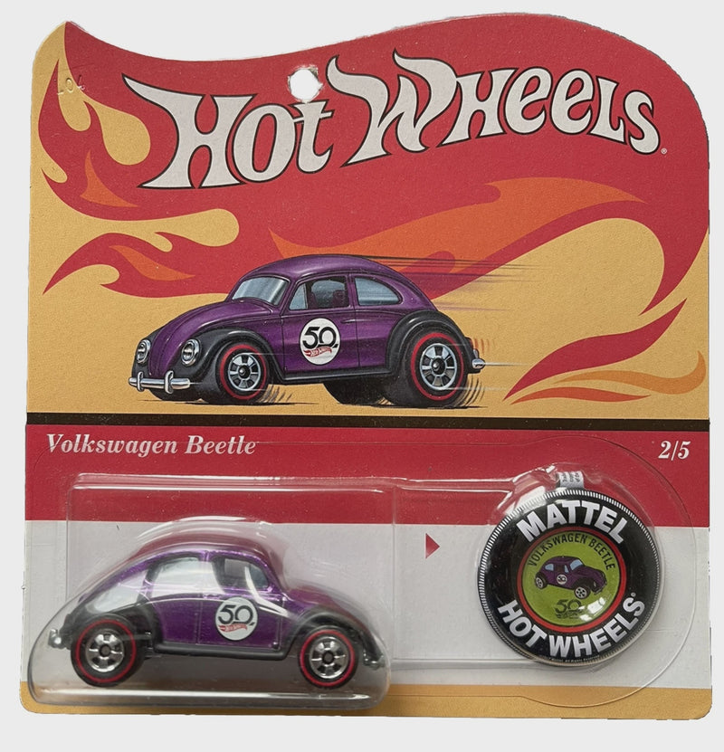 HOT WHEELS Volkswagen Beetle  2/5 purple with button
