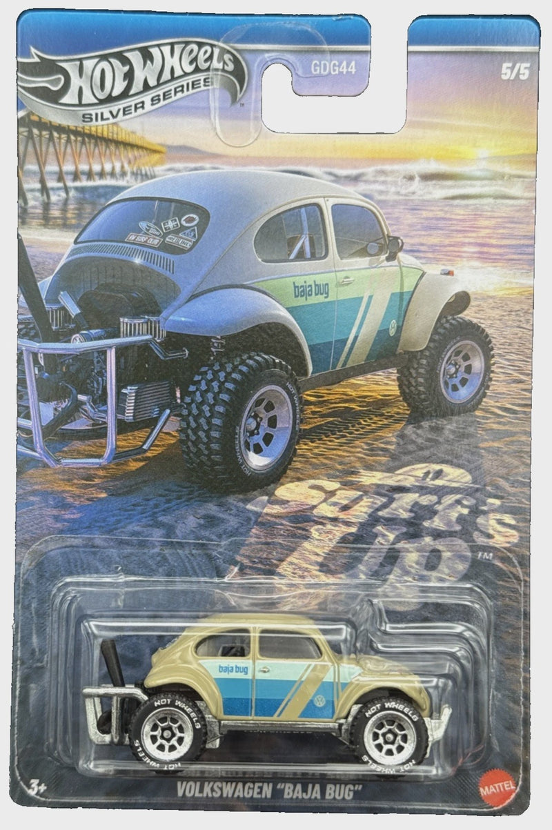 Hot Wheels Silver Series 2025 Surf's Up 5/5 Tan Volkswagen "Baja Bug"