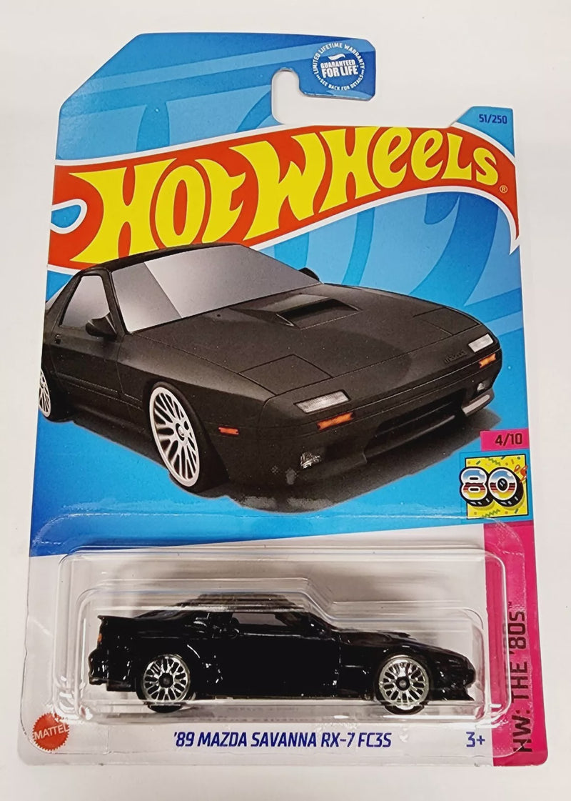 Hot Wheels 89 Mazda Savanna RX-7 FC35 Black The 80s